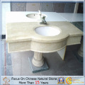 Beige Marble Stone Bathroom Countertop with Quality Assurance